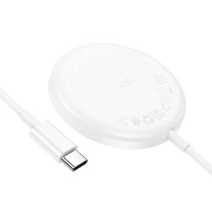 Incarcator wireless Hoco CW52 Enjoy magnetic [White]